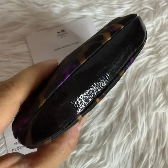 NWT Coach y2k Sis Ocelot Cheetah Kisslock Coin Purse - Picture 9 of 9